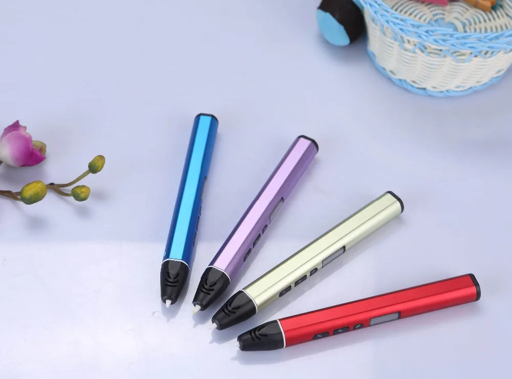 

2019 new model 3d pen 3 d printing pen drawing pens with PLA filament refill low temperature for birthdays gift
