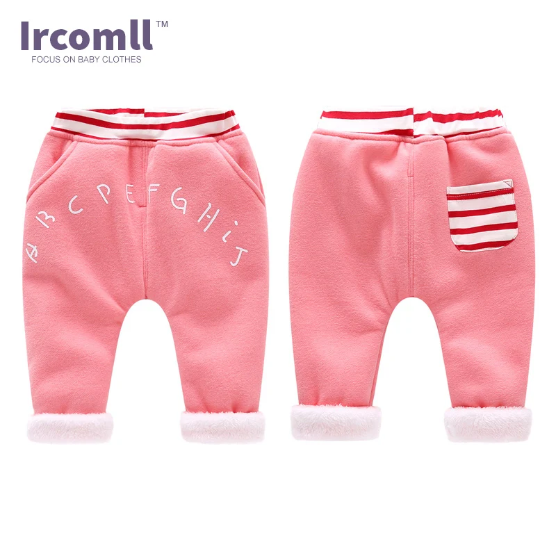 Новинка г.; Ircomll; штаны для малышей; детские брюки; теплая зимняя одежда с подкладкой из вельвета и флиса; повседневная одежда для маленьких мальчиков; детская одежда