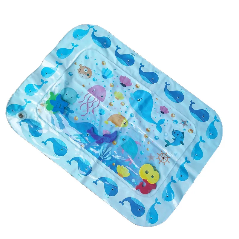 Inflatable Baby Infant Water Mat Summer Fun Toddler Crawling Sea World Printing | Спорт и развлечения