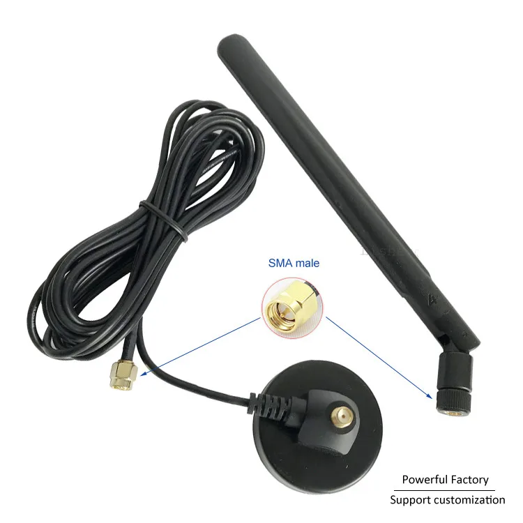 SMA Женская Магнитная база omni с высоким коэффициентом усиления GSM 3g Wifi антенна 12dBi lte антенна 4g 1 шт