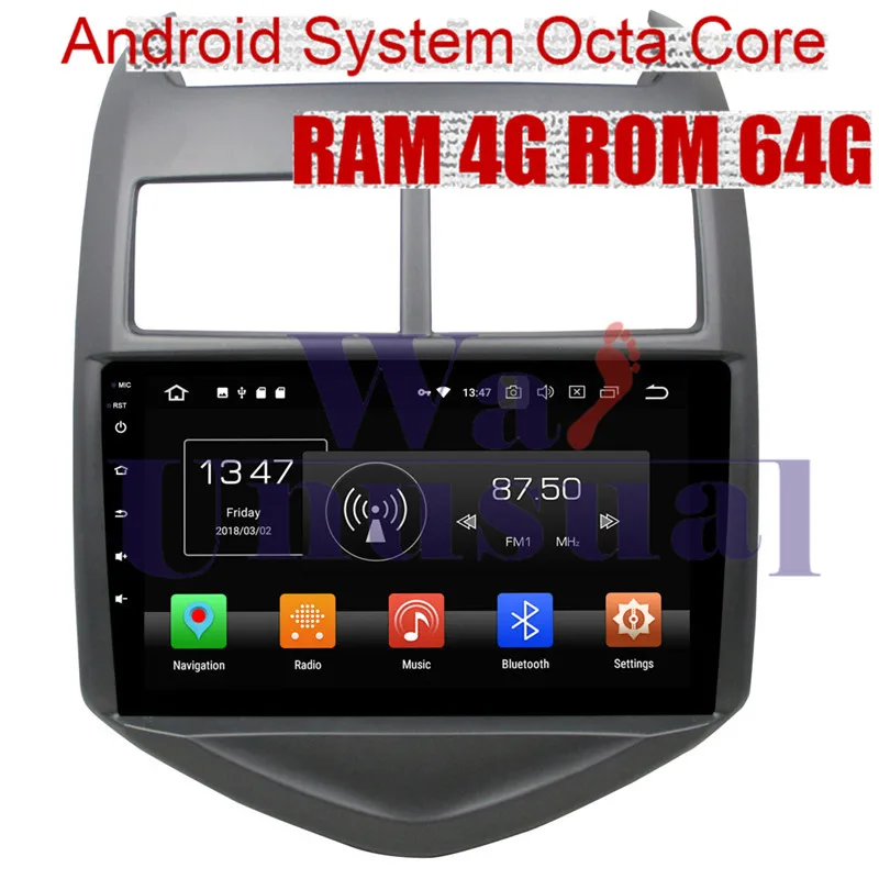 Wanuary Android 8 0 Автомобильный мультимедийный GPS навигационный плеер для Chevrolet AVEO 2011 2012
