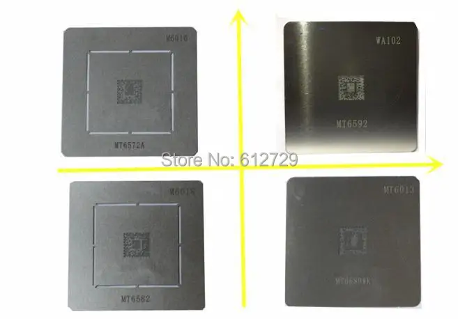 4 шт./лот BGA паяльная Шаблон трафарет для MT6589WK MT6589TK MT6589TTK MT6582V MT6572A MT6592V|bga reballing|stencils