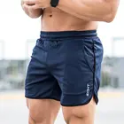 Мужские летние спортивные штаны, дышащая сетчатая быстросохнущая спортивная одежда, Джоггеры для тренировок, пляжные брендовые короткие брюки