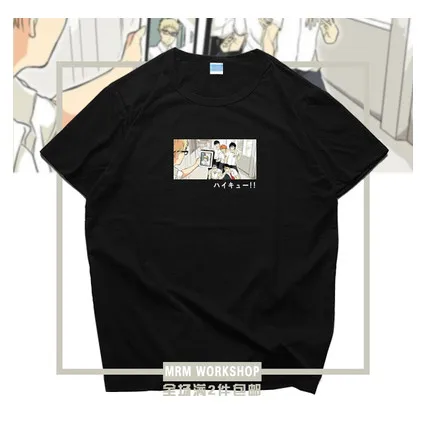 [Сток] Аниме Haikyuu все член хлопчатобумажная футболка костюм для ролевой игры унисекс S-3XL для Хэллоуина хорошая дешевая - Цвет: 03