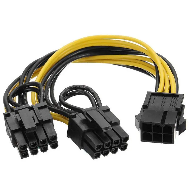 6 контактный двойной PCIe 8 Pin (6 + 2) карта изображения PCI Express адаптер Питания GPU VGA y