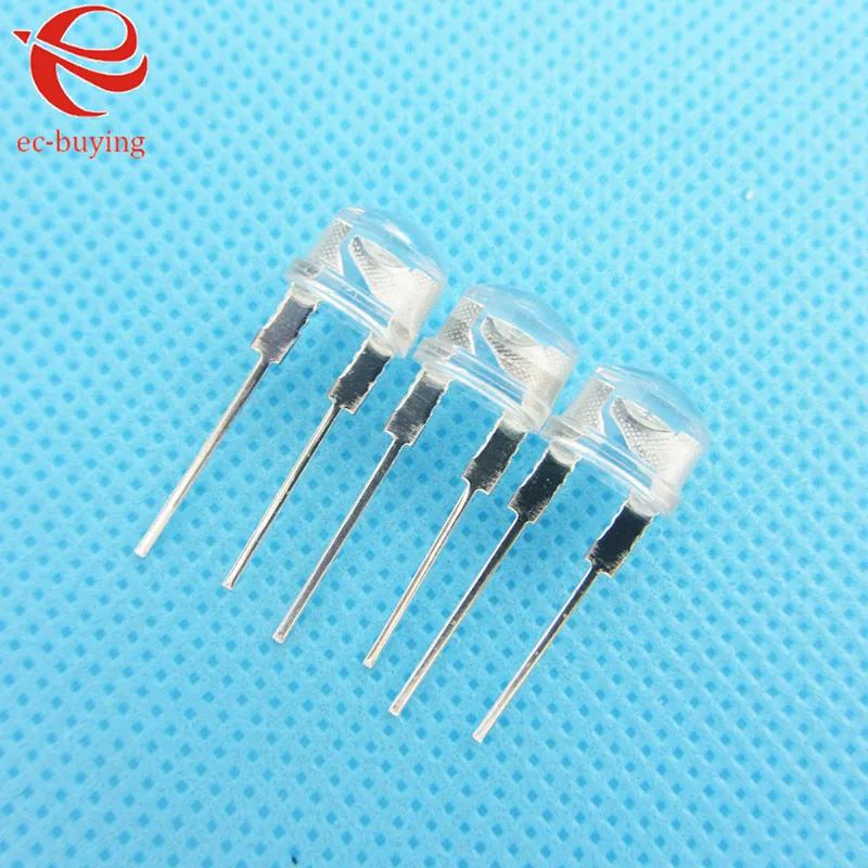 8 мм синяя соломенная шляпа светодиодные излучающие диоды сверхъяркая лампа