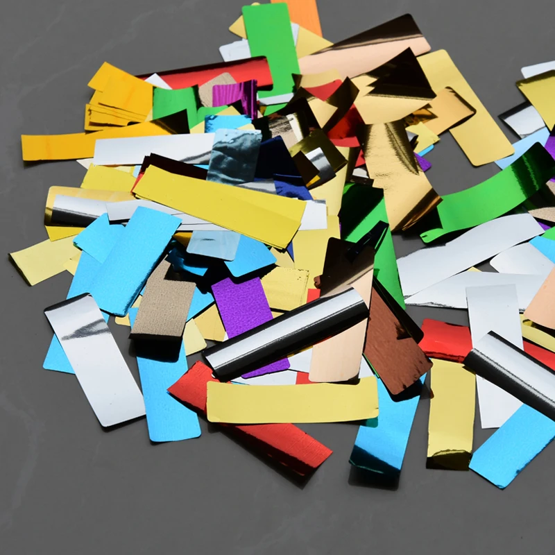 Мути цвет Retangular 1 5*5 см конфетти из фольги измельченные блёстки confettis de mariage