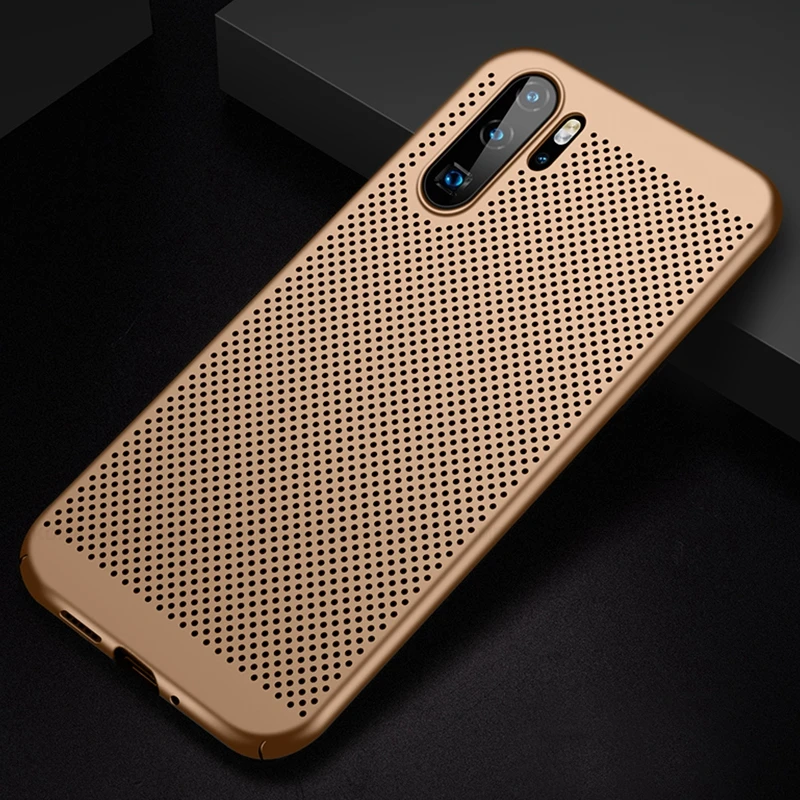 Золотой Роскошный Жесткий чехол для huawei P Smart Y7 Prime Y6 Pro P30 P20 Pro P10 P30 Lite Ультратонкий чехол - Цвет: Золотой