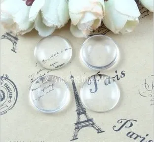 

A1905 20Pcs/Lot 30mm Good Quality Domed Round Transparent Clear Glass Cabochons Cameo Settings Glass Cover