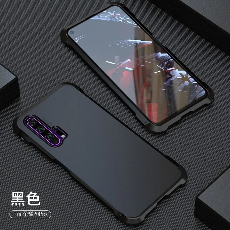 Противоударный металлический чехол-бампер для телефона huawei Honor 20 Honor20, матовая жесткая задняя крышка из поликарбоната, чехол-броня для huawei Honor 20