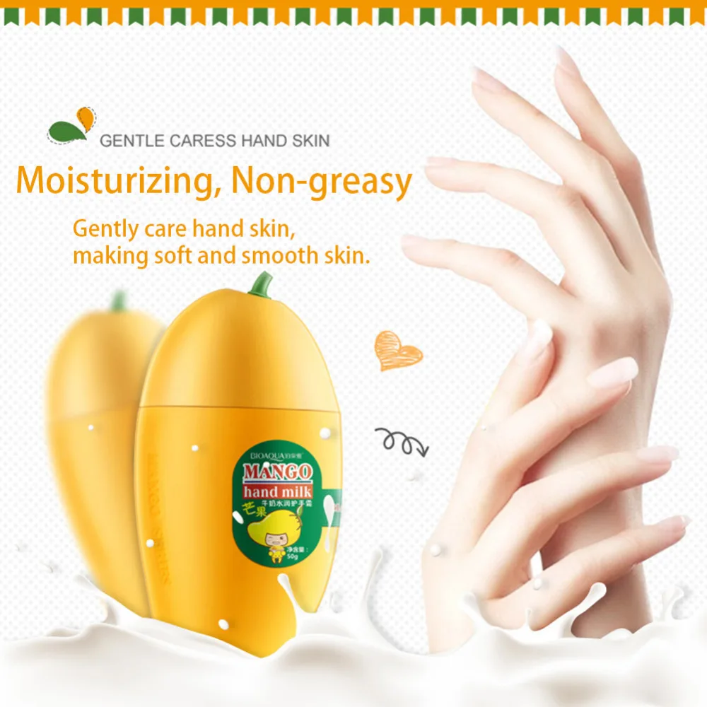 Антивозрастной увлажняющий крем для рук с милым молочным Персиком бананом и