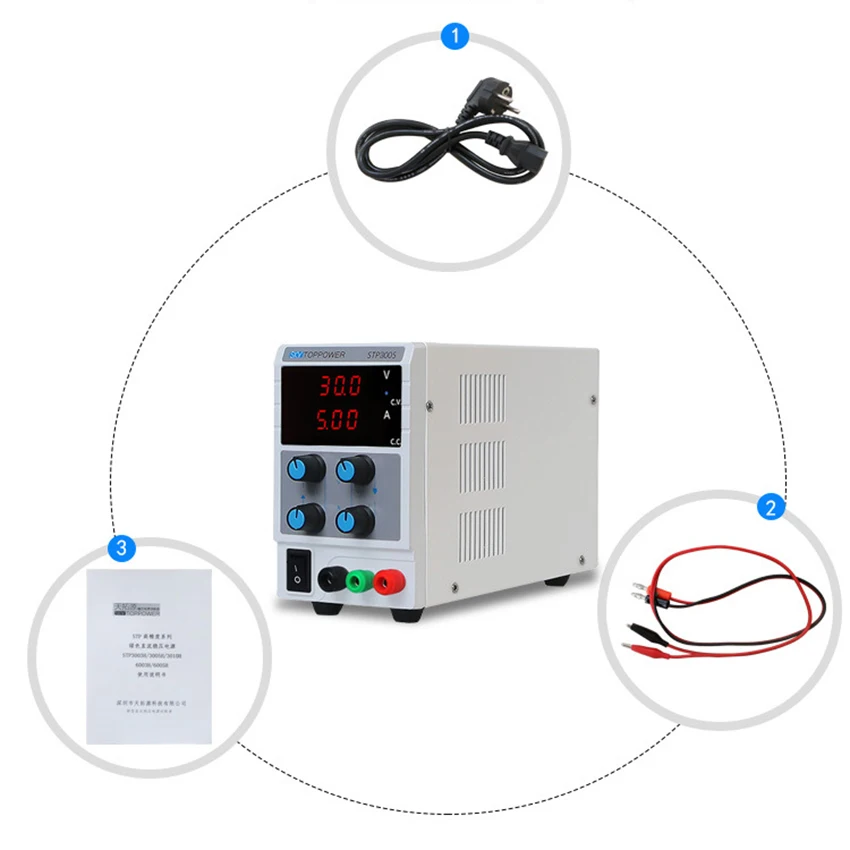 High-precision output switching power supply adjustable 30V10A linear DC STP3003 STP3005 STP3010 | Обустройство дома