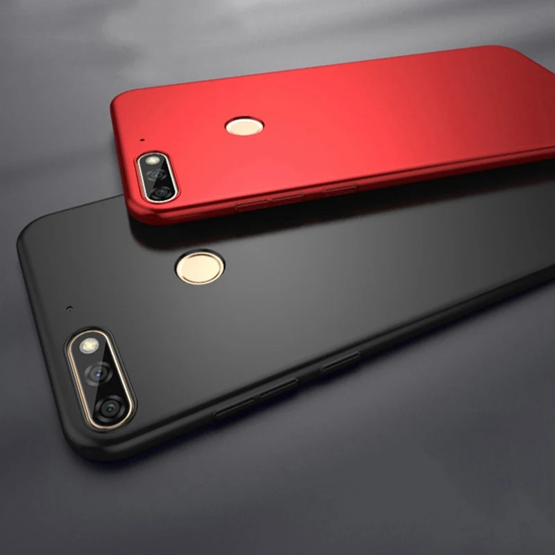 Роскошные Матовые чехлы для Huawei Honor 7A Pro чехол 7 A жесткая защитная задняя крышка из