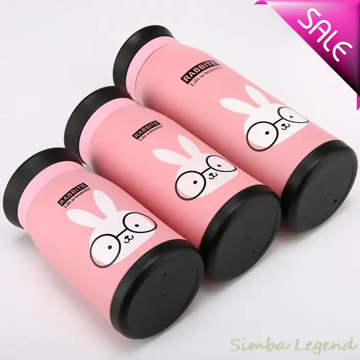 Stainless Steel Vacuum flask Rabbit Elephants Lions Mug Cup Cold Tatu For Man Women Child cup | Дом и сад