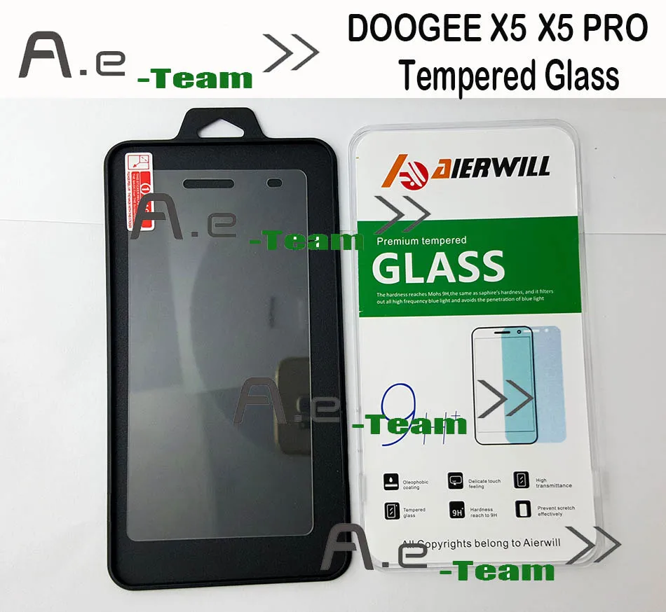 New TPU Case For DOOGEE X5 X5S Cover, Tempered Glass 9H+ 2.5D Screen Protector Film for DOOGEE X5 Pro /  X5  Phone + in stock