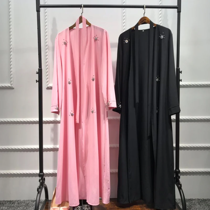 Мусульманское кимоно Abaya кафтан мусульманский хиджаб платье Caftan Marocain Ramadan Elbise qar