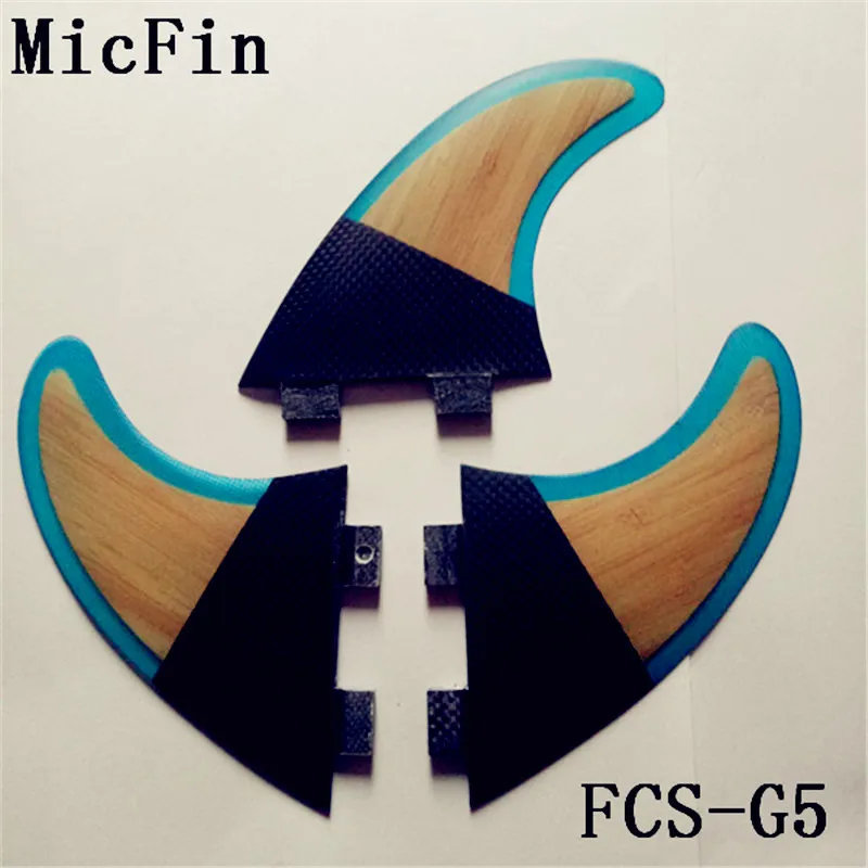 Micfin quillas surf вафельная fcs плавники стекловолокна досок для серфинга плавники три ребра размер M-G5