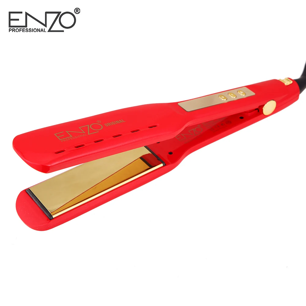 ENZO Salon lcd дисплей выпрямитель для волос chapinha ПРОФЕССИОНАЛЬНЫЙ керамический плоский утюг выпрямитель отрицательных ионов