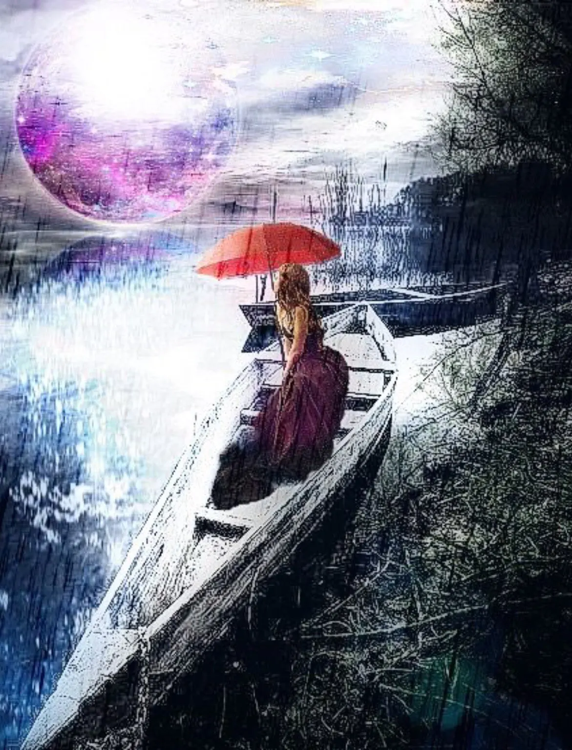 Лодка красота полная мозаика 5D Сделай Сам Вышивка алмазная живопись квадратная