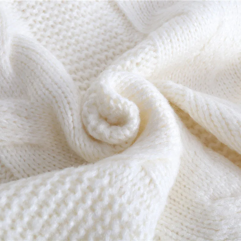 Autumn Winter loose twist short sweater women 2018 pullover long sleeves lazy wind thick wool coat sweaters pull pullovers | Женская