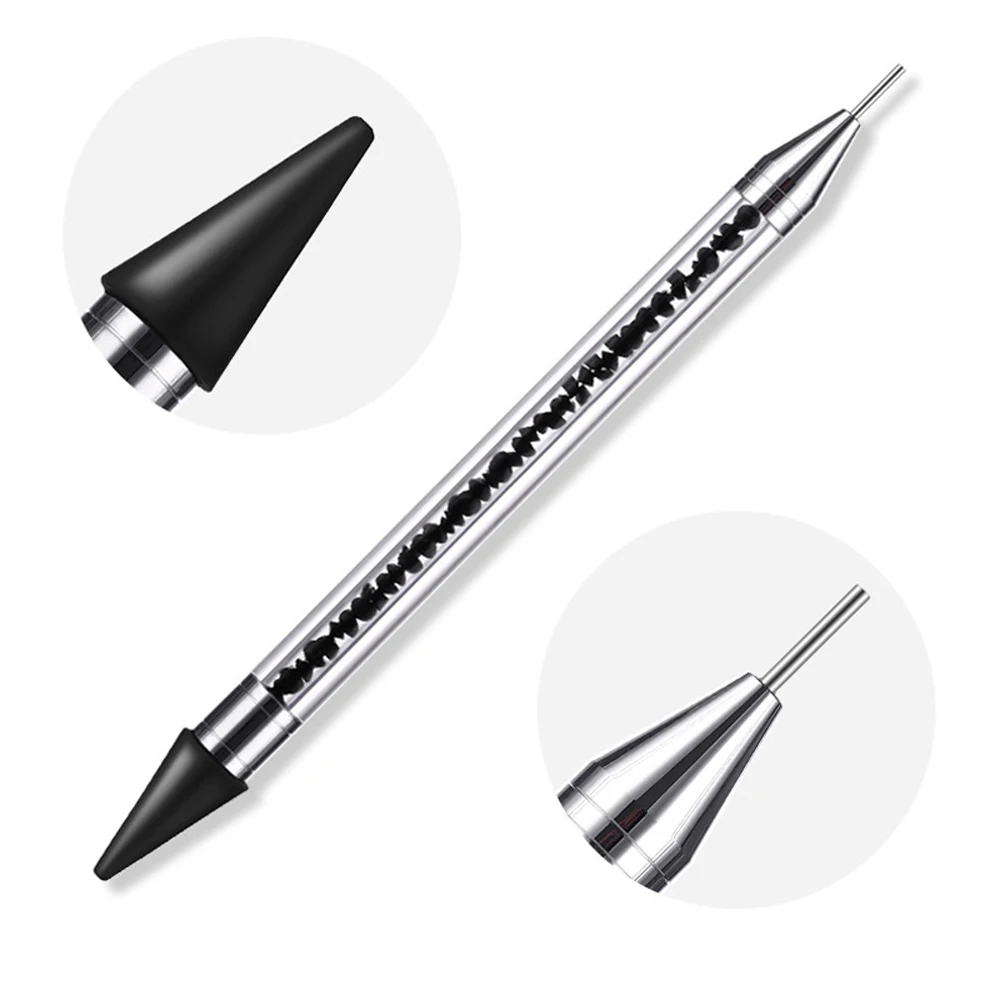 Nail makeup Dotting Pens Polish Pen Brush Drill Point Flower Line Rhinestones Tip Painting Drawing Manicure Tools | Красота и