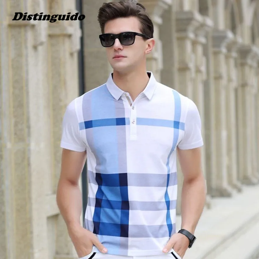 Men Polo Shirt Slim Fit Short Sleeve Clothing Brand Business &amp Casual Summer Mens Shirts MST001 | Мужская одежда