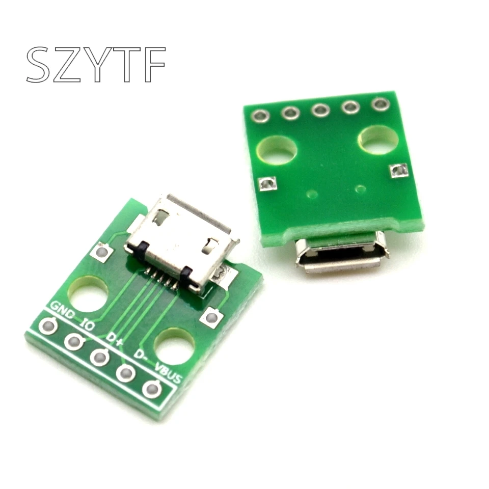 100 шт. MICRO MINI5P USB для Dip женский B-type квадратный интерфейс принтера Mike 5p патч