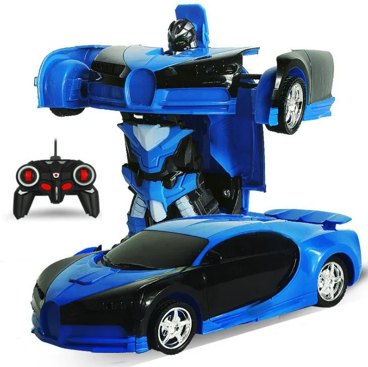 Цвет: желтый Rc трансформационный Робот 2 в 1 RC автомобиль Вождение спортивный автомобиль привод модели роботов Дистанционное управление автомобиль RC Боевая Роботизированная игрушка в подарок - Цвет: Цвет: желтый