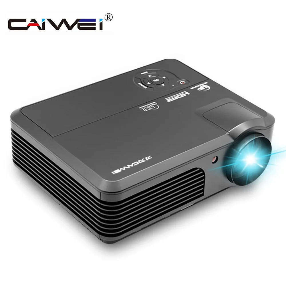 CAIWEI ЖК-проектор для домашнего кинотеатра 1080 p видео кино игра мультимедийный