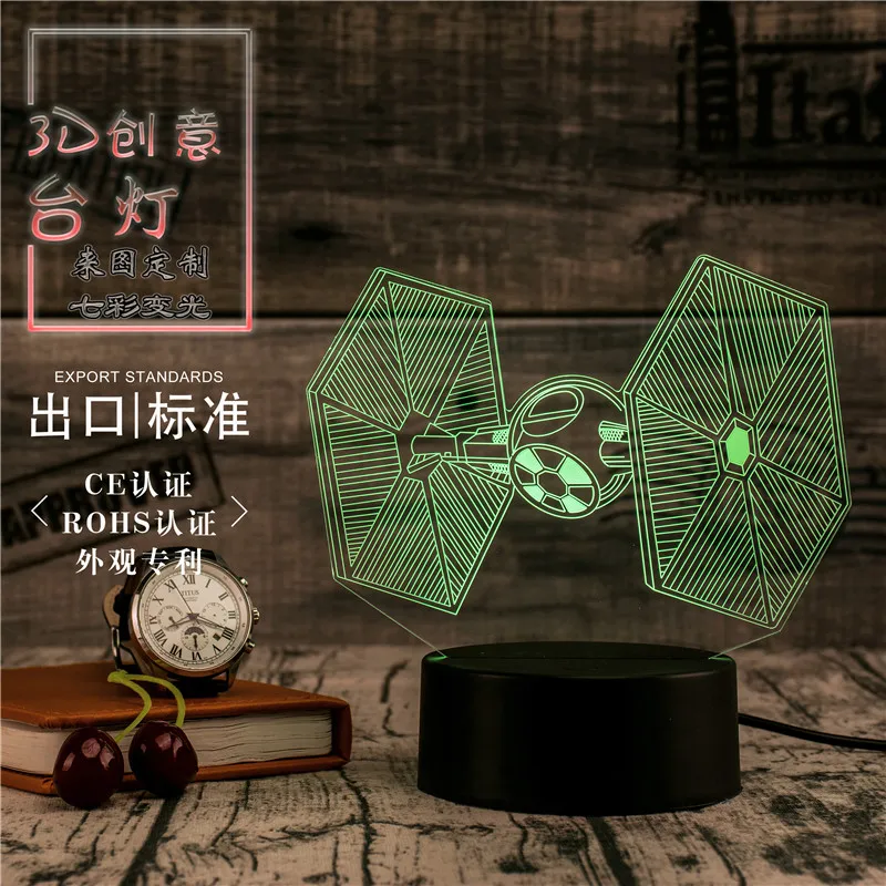 3D Led Novety светильник ing креативный подарок Ночной Настольная лампа спутниковый