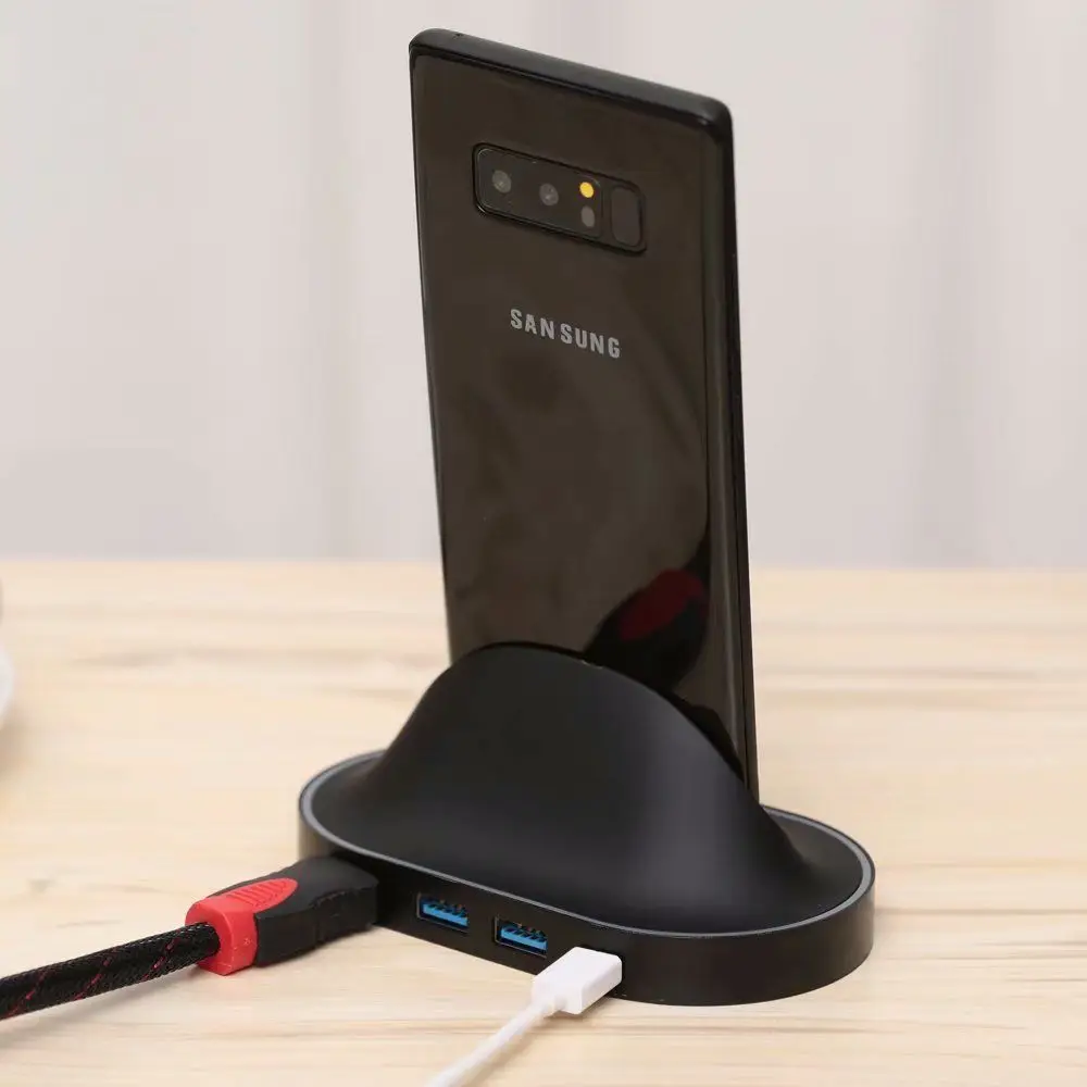 4в1 адаптер типа C на 4K HDMI USB 3 0 концентратор Ethernet зарядное устройство для Samsung Galaxy