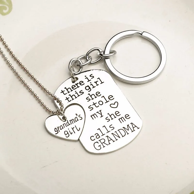 Лидер продаж 12 компл./лот Подарочные ожерелья с подвесками в виде дедушки бабушки