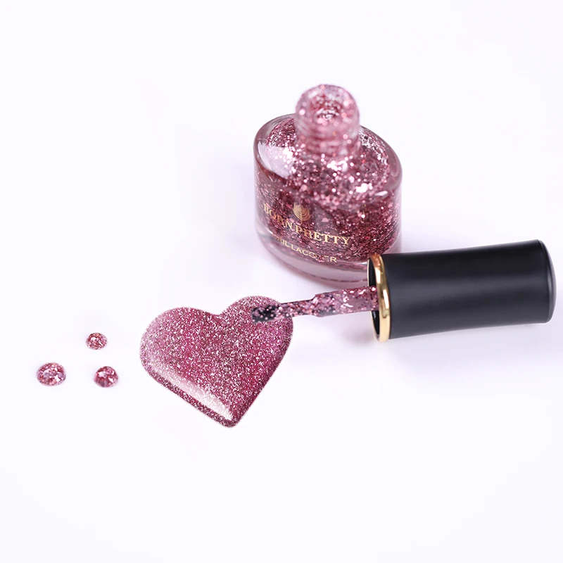 Лак для ногтей BORN PRETTY розового цвета 6 мл блестящая Блестящая Серия розово