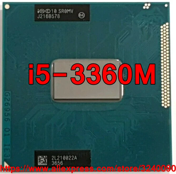 Original lntel Core i5 3360M SR0MV CPU (3M Cache/2.80GHz/Dual-Core) i5-3360M Laptop processor free shipping