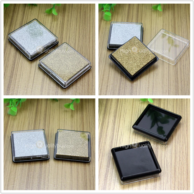 DIY 2x Mini Cube Inkpad чернильный коврик для свадьбы производитель отпечатков пальцев