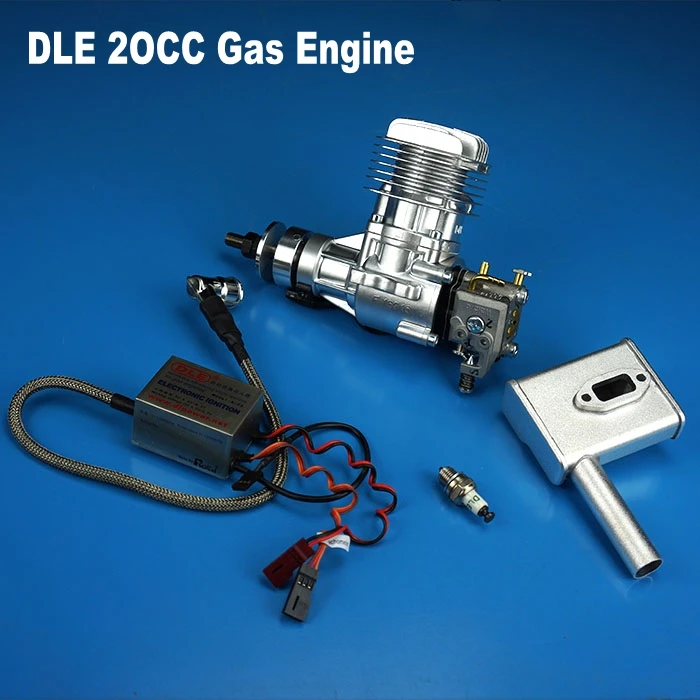 100% Оригинальный газовый бензиновый двигатель DLE20 20CC для радиоуправляемого