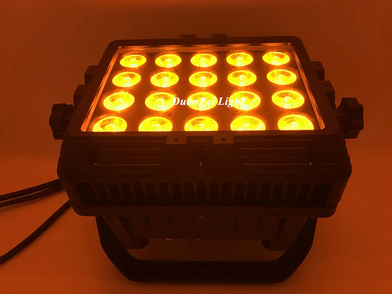 2 шт. 20x18 Вт led городское цветное освещение для мытья наружная настенная шайба rgbwa uv