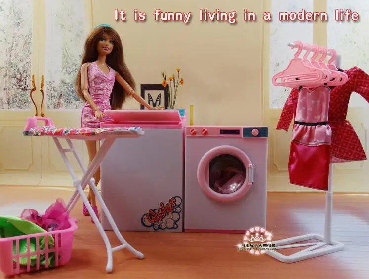 New arrival girl gift play toy doll house Laundry Center furniture for barbie dolls accessories girls gifts | Игрушки и хобби