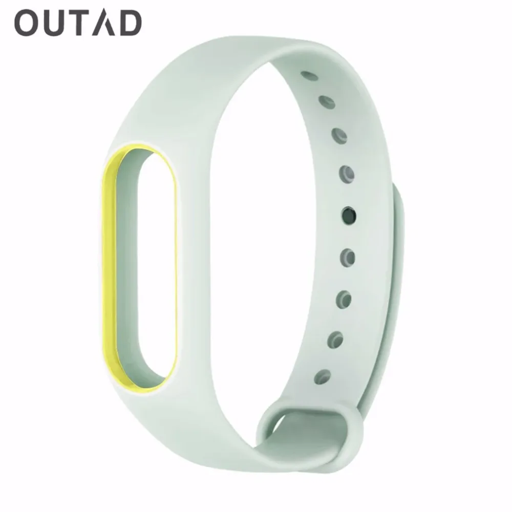 Спортивные часы мужские ремешок силиконовый для Xiaomi Band 2 флуоресцентный