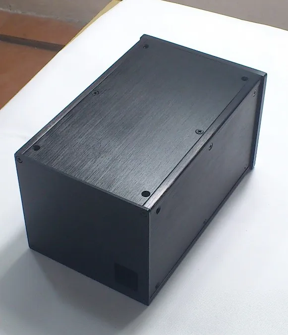 Универсальный алюминиевый усилитель мощности сделай сам черный шасси 161x140x251 |