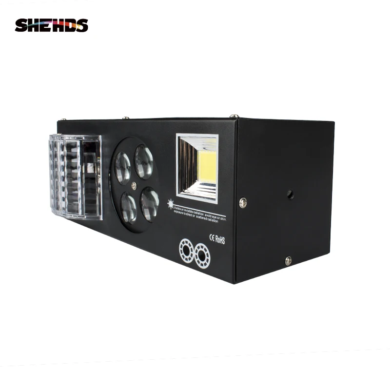 Светодиодный лазерный стробоскоп 4 в 1 DMX512 сценическое освещение со