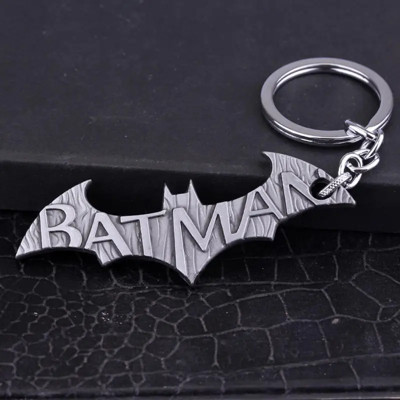 Fashion Metal Jewelry Movie Series The Avengers Superhero Batman Keychain Chaveiro Big Bat Shape Key Ring | Украшения и