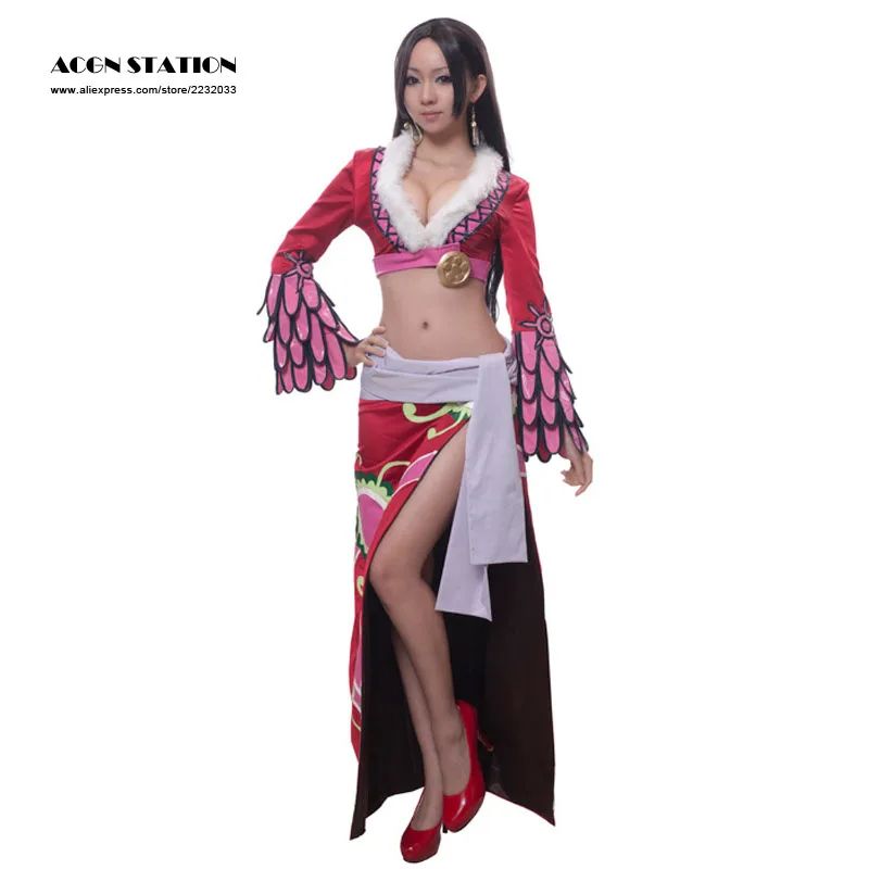ACGN STATION Free Shipping Sexy One Piece Adult Women Cosplay Costume Boa Hancock for Halloween |