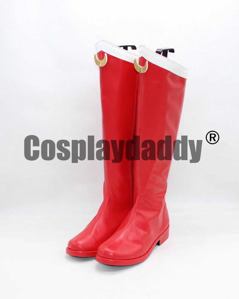 Длинные красные сапоги для косплея Сейлор Мун Sailormoon Серена девочек X002 |