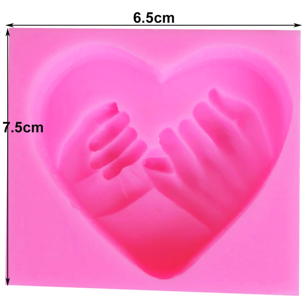 S041 Hand Love 3D Candle Soy Wax Mould Scented Soap Handmade Silicone Mold Plaster Resin Clay Diy Craft Home Decoration | Дом и сад