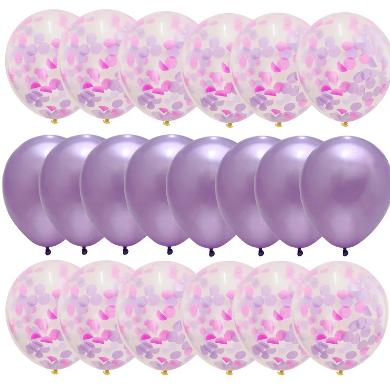 20pcs/set Rose Gold Balloon Confetti Set Birthday Party Anniversary Wedding Decoration Gift for Guests | Дом и сад