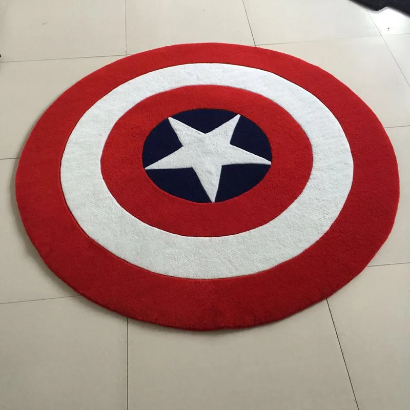 Ковер Капитан Америка ковер из мультфильма акриловый круглый для детской