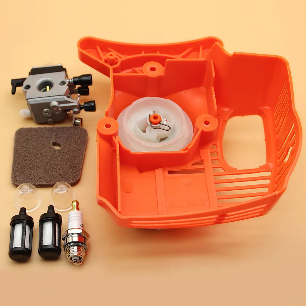 Стартер карбюратор воздушный фильтр комплект для STIHL FS55 FS46 FS45 FS38 FC55 HL45 KM55 FS 55 триммер Edger Weedeater 41401200619