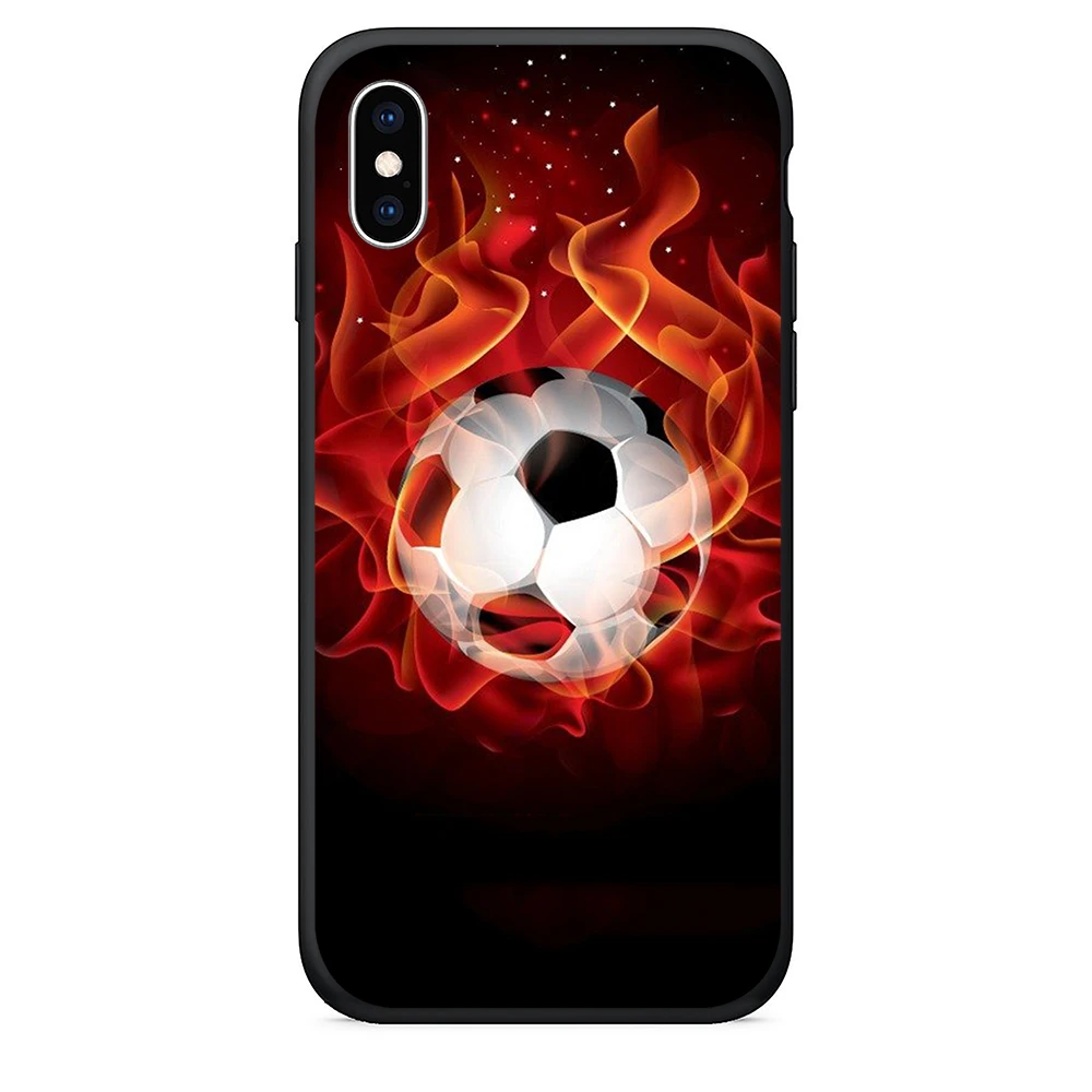 Чехол для телефона из ТПУ iPhone xr чехол задней панели Футбольная спортивная