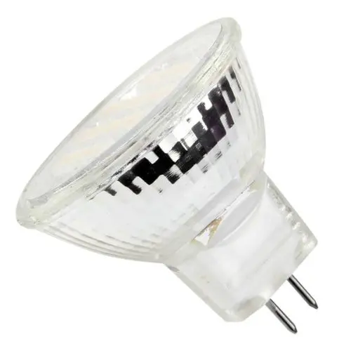 

LNHF MR11 GU4 AC/DC 12V 24 3528 SMD LED Bombilla Luz Blanca Clido 3600K